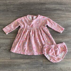 Tea Collection Pink Floral Dress and Bloomers